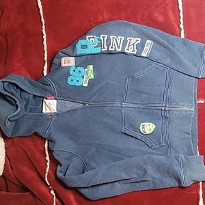 VS PINK ZIP UP HOODIE